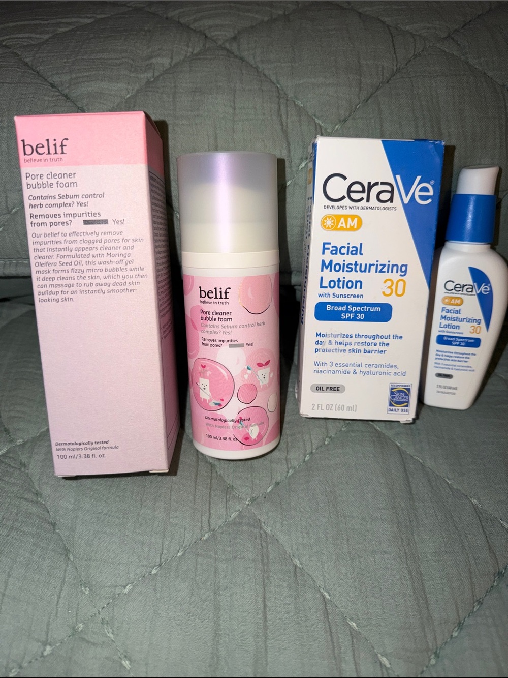 Simple Skincare Routine- Belif Cleanser & CeraVe Moisturizer RV:$34!